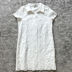 White Vineyard Vines Collard Dress